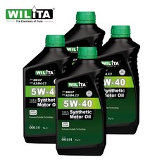 WILITA 威力特 5W40極致節能全合成機油1L(汽油車 柴油車適用), 1個