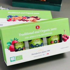 프로방스 유기농잼 3개입 선물세트(딸기 블루베리 무화과), 350g, 3세트
