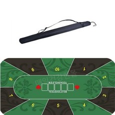 텍사스 홀덤 세트 라운드 테이블 실내 게임 판 틴박스 마작 고무 매트, G. 뉴 그린 텍사스 매트 120x60CM, 1개