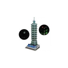 크래커) 챔버아트 3D입체퍼즐 LED타이페이101 1(개) 54665 PCS