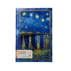 보스케 반고흐 명화 금박 양장 줄노트, 1개, 아를의 별이 빛나는 밤에