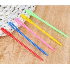 플라스틱 돗바늘 안전바늘, 50개, 7cm(색상랜덤)