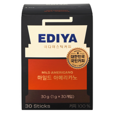 이디야 마일드아메리카노, 1g, 30개입, 4개