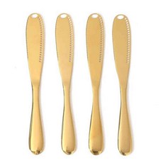 버터나이프 커트러리, 4개, 골드