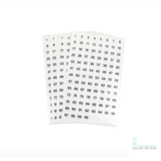 살롱드버스 숫자레터링 문자스티커