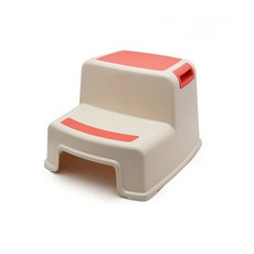 이중 두께 미끄럼 방지 플라스틱 발판 세면대용 높이 조절 사다리 의자, 33*36*25cm, 미홍