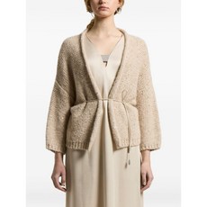 페세리코 시퀸 장식 벨트 가디건