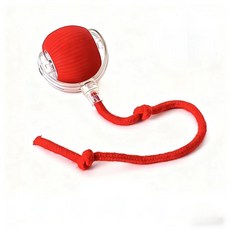 智能避障寵物玩具球 狗狗貓咪自動耐咬發聲球 USB充電靜音互動玩具, 紅色, 1個