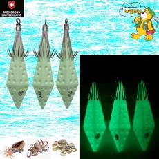 [아엠피싱]몽크로스 에기프리 A타입 다이아몬드형 바늘 봉돌애자 3PCS/EGI FREE DIAMOND A/ 주꾸미 문어 갑오징어 한치