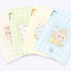 유아 한글공부 넓은 5칸 글쓰기노트5P 한글쓰기 졸업식 쓰기연습, 랜덤 1권