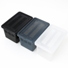 JIF적재형케이지 대사이즈 버전2 크레 파충류 곤충사육장, 1개, 반투명 블랙