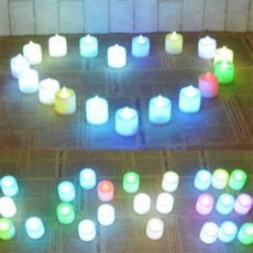 점멸 LED 캔들 led색깔전구 장식조명 불교양초 su0+191iK