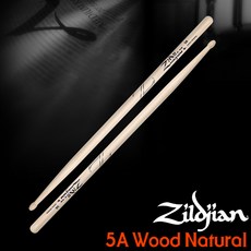 [Zildjian] 질젼 드럼스틱 5A (Z5A Hickory Wood Natural), 1개