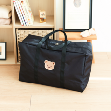 마롤로뜨 어린이집 방수 낮잠이불가방, 베어 블랙_방수 낮잠이불가방