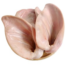 (배터짐) 업소용 국내산 큰 돼지귀 돈귀 4개한봉 (일요일&당일발송), 5개, 650g
