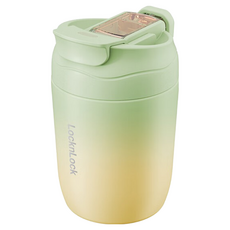 락앤락 컬러풀 그라데이션 스테인리스 보온 텀블러 LHC6590FU, 그린 + 옐로, 1개, 350ml