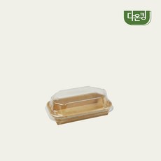 (소량)다온킹 종이트레이 PH-00 직사각라운드 뚜껑+몸통 세트, 1세트, 100개입