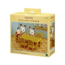 실바니안 패밀리 주방 가구 세트 식탁 의자 식당 이층집 피규어 Sylvanian-147427
