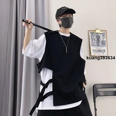 機能馬甲男夏季外套韓版休閑百搭工裝馬夾背心潮流坎肩薄款透氣多口袋設計