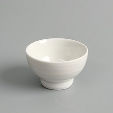 백자 오목물레 찻잔 다기잔 70ml, 1개