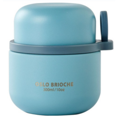 오슬로 브리오슈 스테인리스 스틸 316 보온 보냉 푸드자, COLOR  (스카이블루), 300ml, 5개
