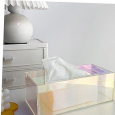 사각휴지케이스 홀로그램 아크릴 휴지케이스, 본상품