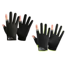 싱글레이드 오토바이 미끄럼방지 장갑, 블랙+형광