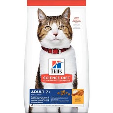 【Hills 希爾思】SD 貓一般 7+ 老貓 活力長壽 貓飼料 高齡貓/熟齡貓適用 維持關節健康與肌肉質量, 1個, 10kg(限宅配.限2包), 10kg, 雞肉+大麥