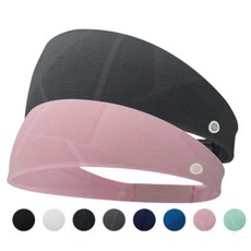 다담다 넓은 땀흡수 스포츠 헤어밴드 남녀공용 머리띠 요가 러닝 사계절 운동밴드, 1개, 화이트