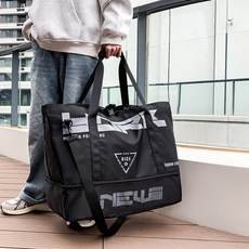 스키 장비 가방 대용량 건습 분리 스키 부츠 헬멧 스키복 수납 방수 백팩, 블랙, 1개