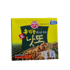 오뚜기 유기농 낫또 입 (아이스박스), 12개, 600g