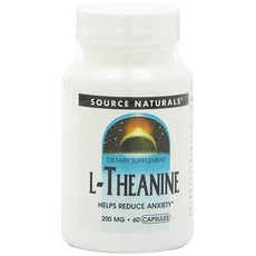 SOURCE NATURALS L-茶氨酸膠囊 200mg, 1個, 60 件