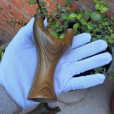 綠檀木8020原木無漆大撐頭反曲飛虎彈弓 - 穩定耐用，戶外運動首選, 1個, 綠檀木