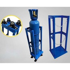 산소통 보관렉 가스용기거치대 질소통 홀더 용기, 2. 8-10L 홀더 파란색 단일병, 1개
