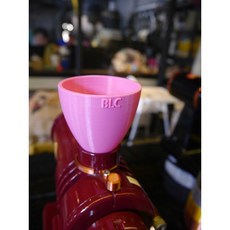 貝勒拉芙 BLC 單劑量吹氣豆槽 小豆槽磨豆機 (小富士專用), 1個, 粉紅(PLA+材質),可吹氣蓋(髮絲黑)+開孔擋片(銅色)