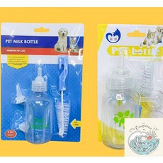 밀짚모자 상단 새끼강아지 젖병 60ml 아기강아지 애견젖병 고양이젖병