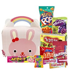 토끼가방 과자선물세트 어린이날 초등학교 행사 어린이집 가성비선물세트, 1세트, 9종