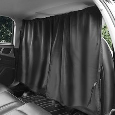 普特汽車精品 車內前後排隔間簾 隱私遮陽簾 車用遮光簾 汽車窗簾 汽車防曬【CV0158】, 1個, Black
