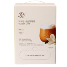 커피빈 바닐라라떼, 21.6g, 1개, 40개입
