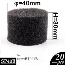 50Pcs 수경 스폰지 정원 야채 토양없는 재배 성장 미디어 스폰지 수경 바구니 심기 스폰지, 05 SP32-Black-Q50