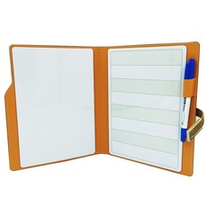 WTB筆記本白板-質感皮套可擦寫記事本週計劃一日計劃三色可選, 大地棕/全白&記事