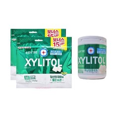 롯데 자일리톨 껌 오리지날 리필 115g + 100g 용기, 롯데 자일리톨 껌 오리지날 용기 100g + 리필 11