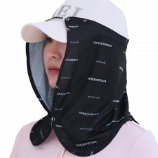 G-STAR 국산 얼굴 햇빛가리개 쿨링 선가드 캡선가드, 1개, 블랙