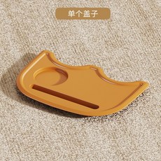 加厚提手兒童泡腳桶 底部按摩輪設計 方便收納折疊洗腳盆, 蓋子奶咖, 1個