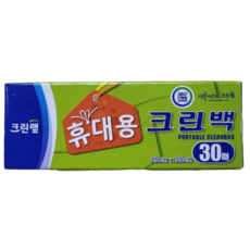 크린랲 휴대용 크린백 25cm x 35cm, 중(M), 30개입, 18개
