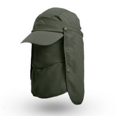 선빛 베라트 아웃도어 모자 햇빛 자외선 얼굴 차단 뒷목 가리개, 카키