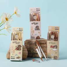 可愛卡皮巴拉金屬圓規套裝，學生繪圖測量工具，帶筆芯，精準耐用，幾何作圖好幫手, 1個, 不挑色, 不挑色