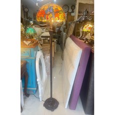 Tiffany 雙鸚鵡立燈 精緻藝術造型