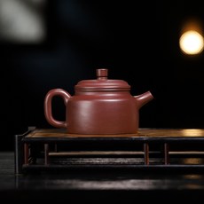 宜興紫砂壺茶具禮品 原礦紫泥手工德鍾壺 經典茶道收藏。, 1個, 德鍾壺290毫升紫泥