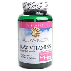 SUNWARRIOR Her Vegan 膠囊的原始維生素, 90顆, 1罐